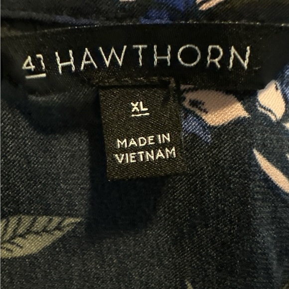 41 Hawthorn Floral Sleeveless Tie Waist Dress Clara Navy Size XL - Picture 2 of 8